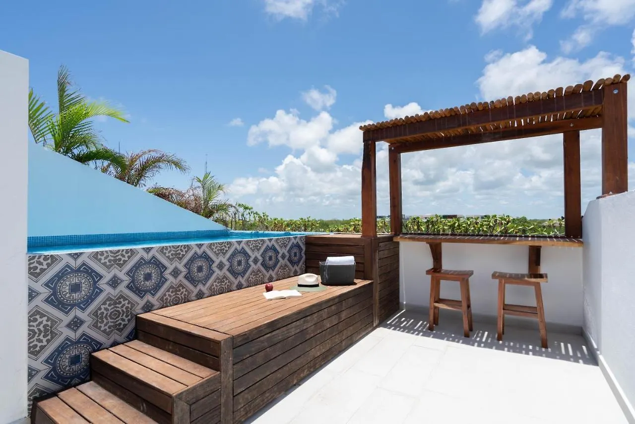 Apartment Sunsetviewph+Privpool+Near Beach&Town+Rooftop+50Mb Tulum
